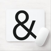 Ampersand - Schwarz Mousepad (Mit Mouse)