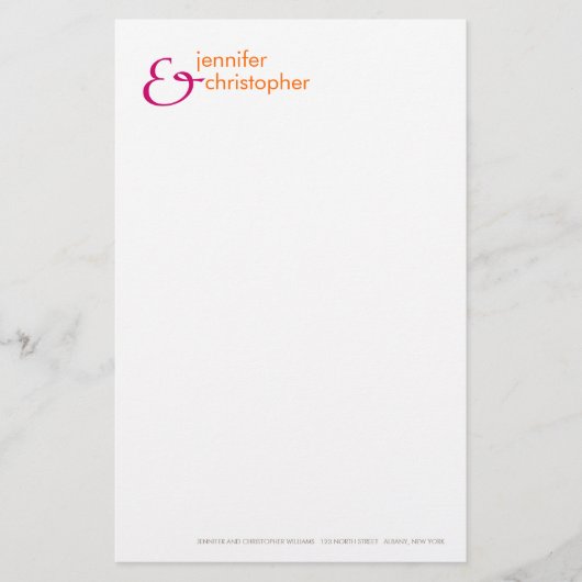 Ampersand: Stationery Briefpapier (Vorderseite)