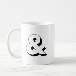Ampersand Typografie Blackline Kaffeetasse
