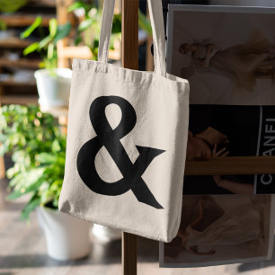 Ampersand Und Symbol Modern Minimalistisch Simpl Tragetasche