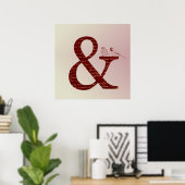 Ampersand Vögel Poster (Heimbüro)
