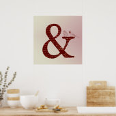 Ampersand Vögel Poster (Küche)