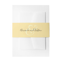Ampersand Wedding Names Lemon Gelb