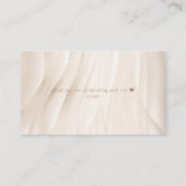 Ampersand Weiße Perlen & Prosecco Brautparty Begleitkarte (Rückseite)