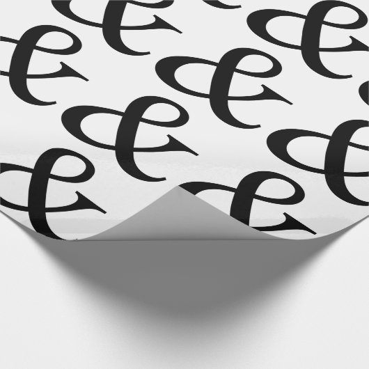 Ampersand-Zeichen Geschenkpapier (Ecke)