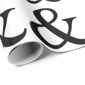 Ampersand-Zeichen Geschenkpapier (Rolleneckpunkt)