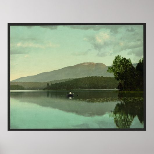 Ampersandberg am Rundsee (Mittelsaranac) Poster (Vorne)