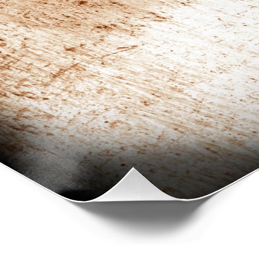 Ampersandposter im Stil eines sepiischen Shabby Ch Poster (Ecke)