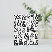 Ampersands Feiertagspostkarte (Stehend Vorderseite)