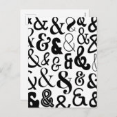 Ampersands Feiertagspostkarte (Vorne/Hinten)