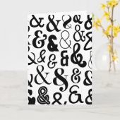 Ampersands Karte (Gelbe Blume)