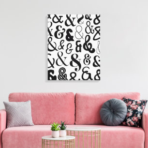 Ampersands Leinwanddruck