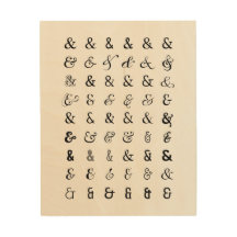 Ampersandschilder und Schilder aus Holz