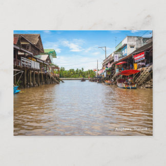 Amphawa, Thailand Postkarte