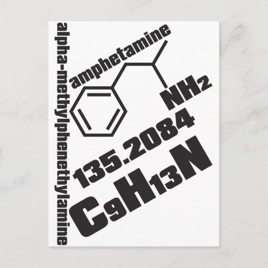 Amphetamin Postkarte (Vorderseite)