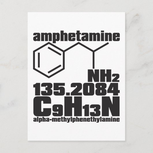 Amphetamin Postkarte (Vorderseite)