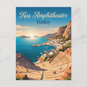 Amphi-Theater von Kaş Türkei Postkarte