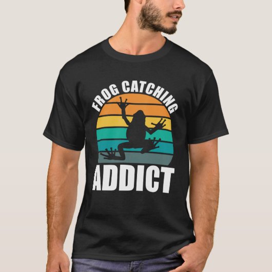 Amphibian Frog Catching Addict Frog Hunting T-Shirt (Vorderseite)