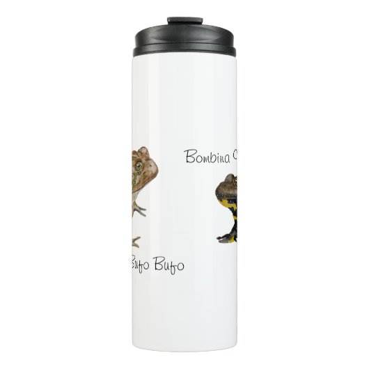 Amphibians, Reptiles & Insects Watercolor Thermosbecher (Vorderseite)