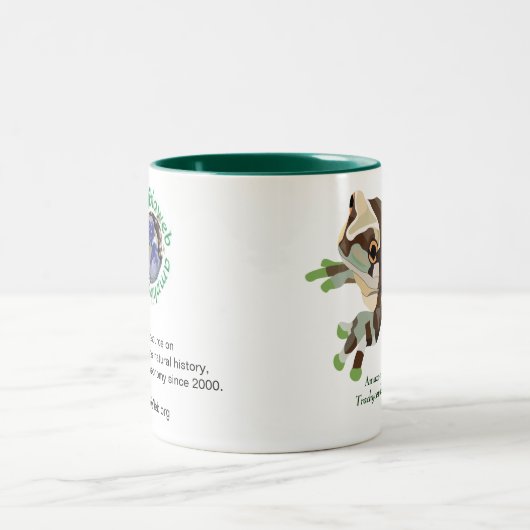 AmphibiaWeb Amazonas Milch-Frosch-Tasse Zweifarbige Tasse (Mittel)