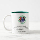 AmphibiaWeb Amazonas Milch-Frosch-Tasse Zweifarbige Tasse (Links)