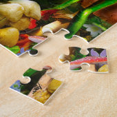 Amphibie, Frosch, die Flöte spielend, Puzzlespiel Puzzle (Seite)