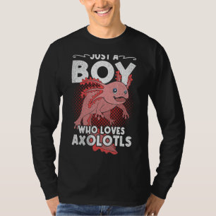 Amphibien Axolotl Boys Süße Tier Mexican Axolot T-Shirt