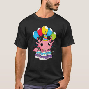 Amphibien Geburtstagsparty Mexican Salamander Nied T-Shirt
