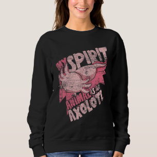 Amphibien Mein Geisttier ist ein Axolotl Axolotl Sweatshirt