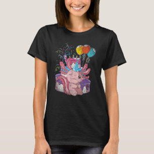 Amphibien mexikanische Salamander Geburtstagsparty T-Shirt
