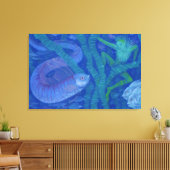 Amphibien und Fischkönig, Fantasiekunst, Unterwass Leinwanddruck (Insitu (Wohnzimmer))