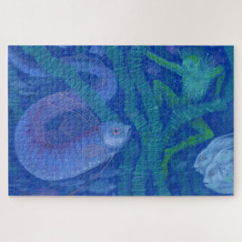 Amphibien und Fischkönig, Fantasiekunst, Unterwass Puzzle