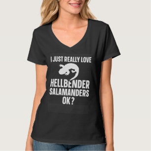 Amphibienbiologe mag Hellbender Sa einfach nur wir T-Shirt