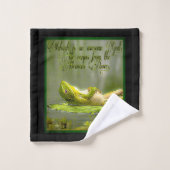 Amphibienmodelle: Frosch Laze 01-02 Badhandtuch Set (Waschlappen)