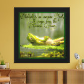 Amphibienmodelle: Frosch Laze 01-02 Leinwanddruck (Insitu (Wohnzimmer))