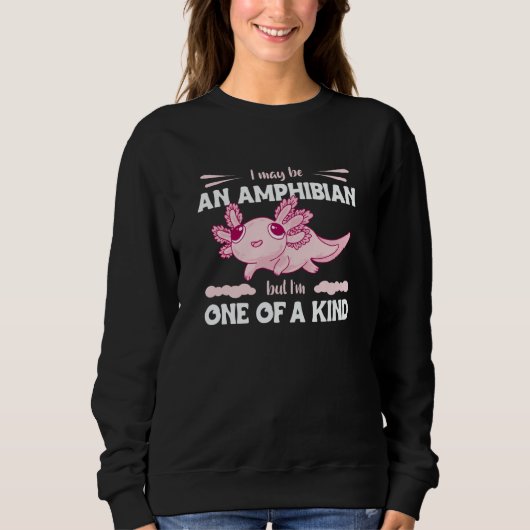 Amphibious And Unique Axolotl Amphibians Sweatshirt (Vorderseite)