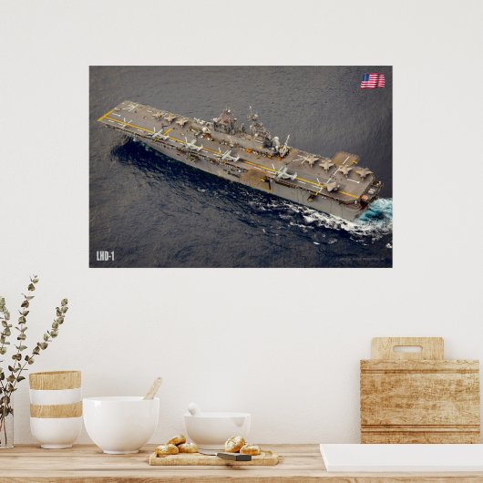 AMPHIBIOUS-ASSAULT-SCHIFF - LHD-1 POSTER (Küche)