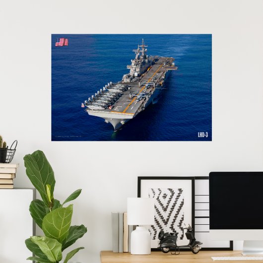 AMPHIBIOUS-ASSAULT-SCHIFF - LHD-3 POSTER (Heimbüro)