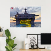 AMPHIBIOUS-ASSAULT-SCHIFF - LHD-7 POSTER (Heimbüro)