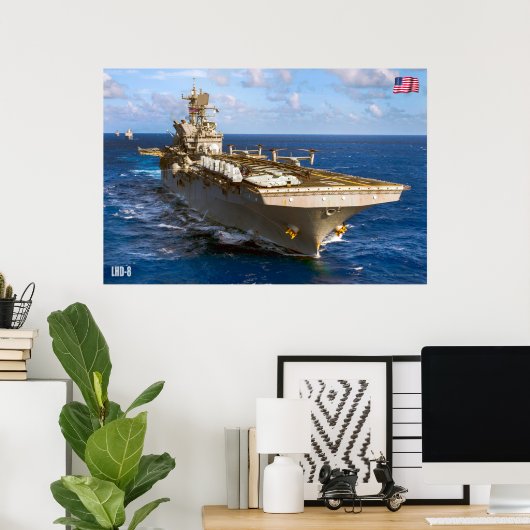 AMPHIBIOUS-ASSAULT-SCHIFF - LHD-8 POSTER (Heimbüro)