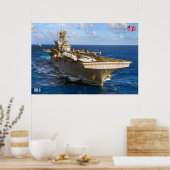 AMPHIBIOUS-ASSAULT-SCHIFF - LHD-8 POSTER (Küche)