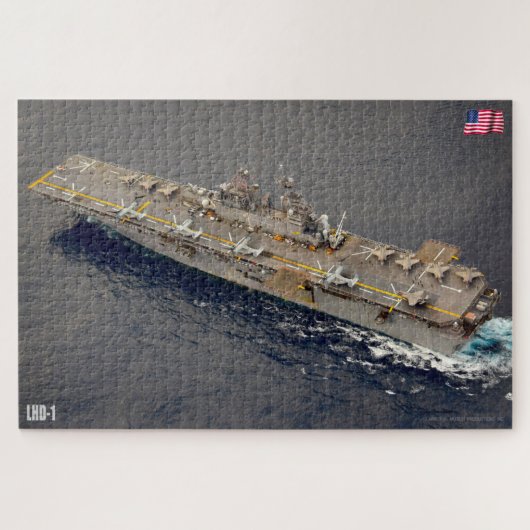 AMPHIBIOUS ASSAULT SHIP - LHD 1 (20 x 30 INCH) Puzzle (Horizontal)
