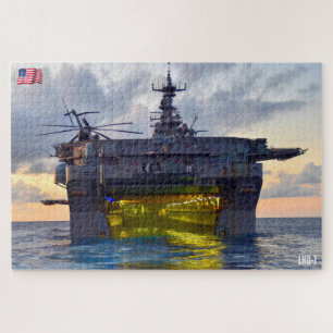 AMPHIBIOUS ASSAULT SHIP - LHD 7 (20 x 30 INCH) Puzzle