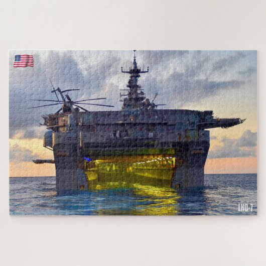 AMPHIBIOUS ASSAULT SHIP - LHD 7 (20 x 30 INCH) Puzzle (Horizontal)