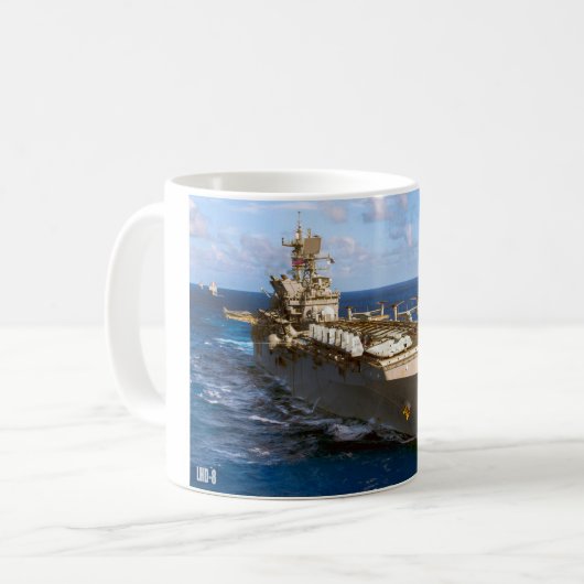 AMPHIBIOUS ASSAULT SHIP - LHD-8-Tasse Kaffeetasse (Vorderseite Links)