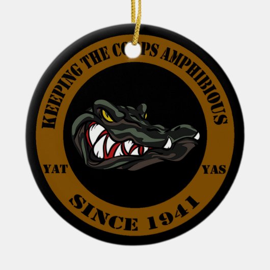 Amphibisch seit 1941 keramik ornament (Vorne)