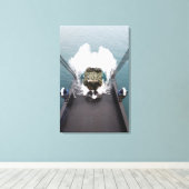 Amphibische Angriffsfahrzeuge gehen vom USNS aus Leinwanddruck (Insitu (Holzboden))