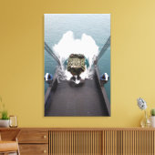 Amphibische Angriffsfahrzeuge gehen vom USNS aus Leinwanddruck (Insitu (Wohnzimmer))
