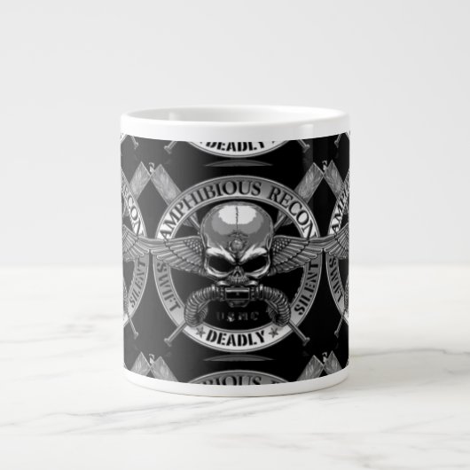 AMPHIBISCHE ÜBERHOLTE ARMEE Jumbo-Tasse (Vorderseite)