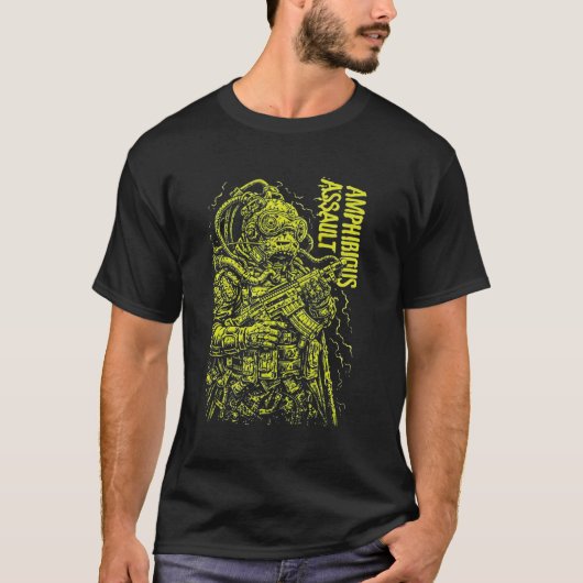 Amphibischer Sturmsoldat - Kunst der Tiefseekombin T-Shirt (Vorderseite)